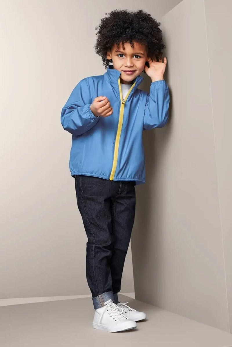 Tchibo Kid Boys Packable Full Zip Jacket, Blue - Image 1